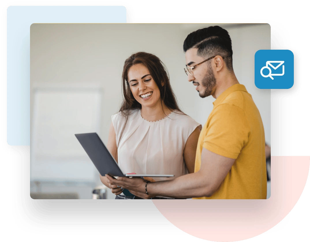 Business partners reading the ZeroBounce docs to get started with the email verification API