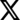 X icon