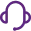 Customer Support Icon Purple