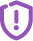 An alert icon representing abuse emails
